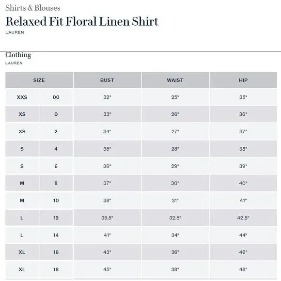 Polo Ralph Lauren Floral Linen Shirt Tunic Button Up Collared Blouse - Picture 9 of 10